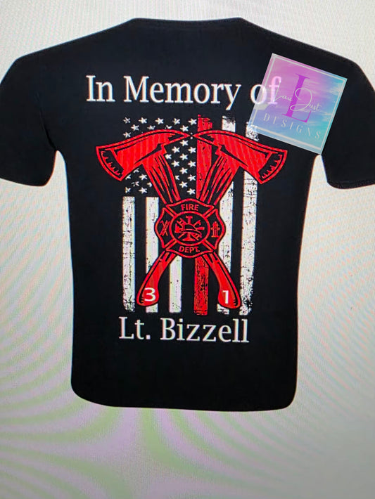 Lt.Bizzell in memory black shirt