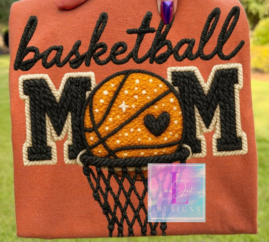 Basketball faux yarn tshirt